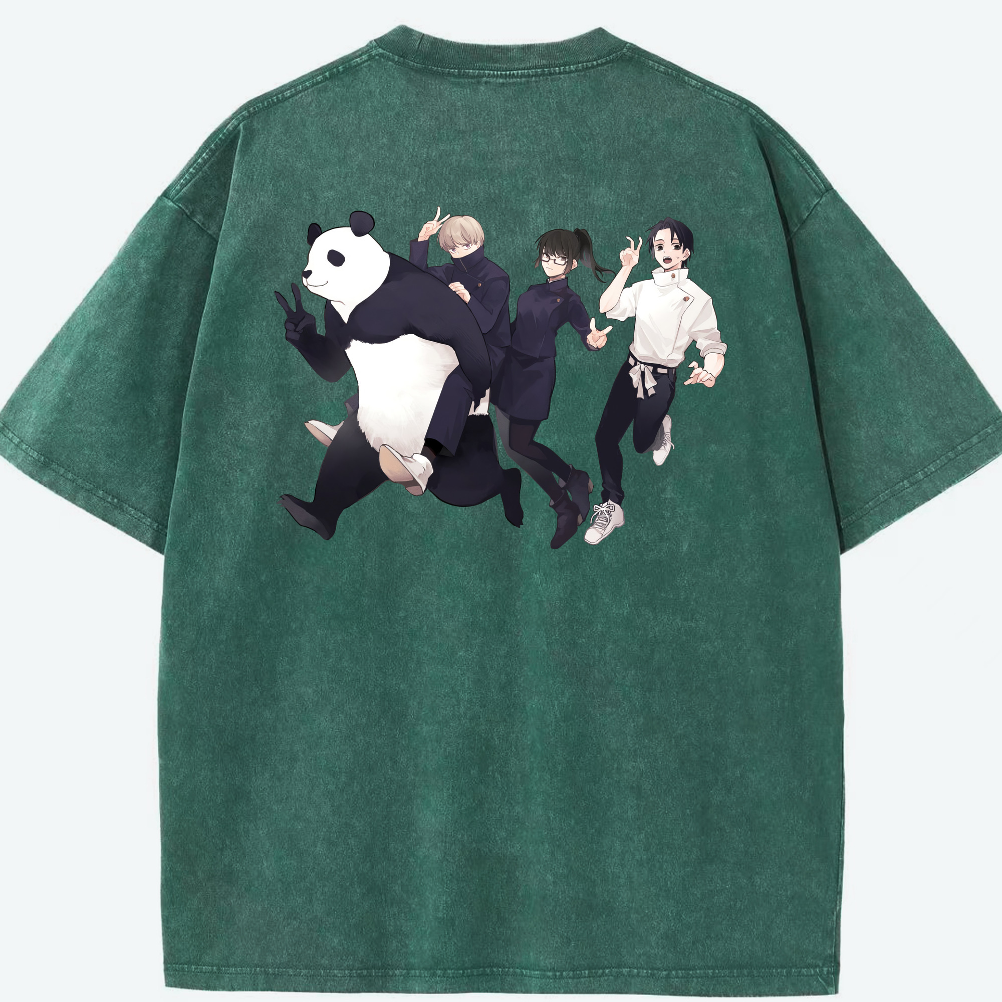 （画像用） 呪術廻戦 Jujutsu Kaisen 綿100% ヴィンテージ風 半袖Tシャツ（背面プリント）